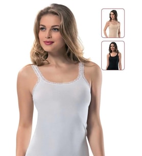 Mulvxbrf Brf02 Erdem Bayan Dantel Askılı Kaskorse Atlet 2116 (Mulvix)