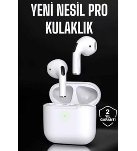 Beyaz Yeni Nesil Pro Bluetooth Kulaklık Yüksek Ses Kaliteli ANC Özelliği
