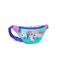Coral High Kids Turkuaz Pembe Dondurmalı Kedi Desenli Bel Çantası 11503