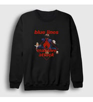 Presmono Unisex Siyah Band Massive Attack Sweatshirt 375581tt