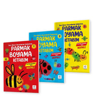 3-6 Yaş Parmak Boyama Kitabım Seti (Çok Renkli)