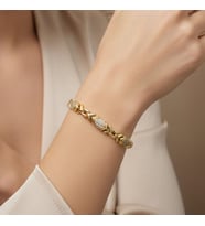 STİL İNCİSİ/XUPING JEWELRY ALLEN ZİRKON TAŞLI BİLEKLİK (Altın Rengi)