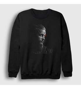Presmono Unisex Siyah Ragnar V3 Vikings Sweatshirt 222428tt