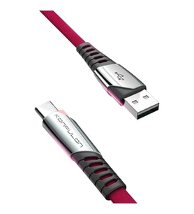 Konfulon DC18 Type-C Kablo 1M 5A - Kırmızı
