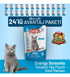 Somonlu Yetişkin Yaş Kedi Maması 85 g - 24 Adet