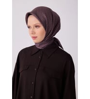 Belli Twill İpek Desenli Eşarp 4317D
