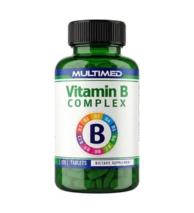 Multimed Vitamin B Complex 120 Tablet, B1, B2, B3, B5, B6, B12, Folik Asit,  Biotin, Kolin, İnositol