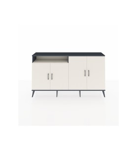 Arges Konsol 4 Raflı 4 Kapaklı 176x30x99 Antrasit-Aytaşı