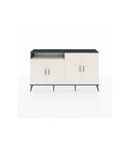 Arges Konsol 4 Raflı 4 Kapaklı 176x30x99 Antrasit-Aytaşı