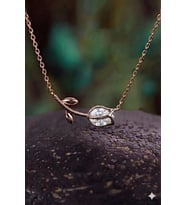 925 Ayar Gümüş 12 Renk Doğum Taşı Seçenekleriyle Lale Kolye.rose.gold.rodaj
