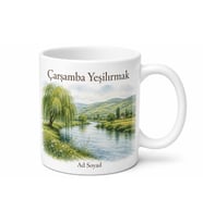Çarşamba Yeşilırmak Manzarası Yöresel Kupa Bardak Hediye Porselen