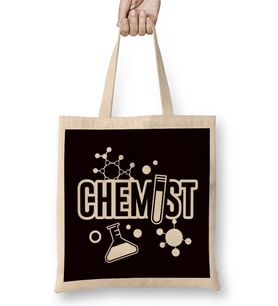 Chemist Scientist Chemistry Pharmacist Science Laboratory Bez Çanta Uzun Saplı