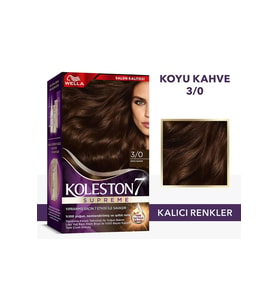 Wella Koleston Supreme Saç Boyası 3/0 Koyu Kahve