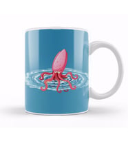 Octopus İllustration Kupa Bardak Porselen