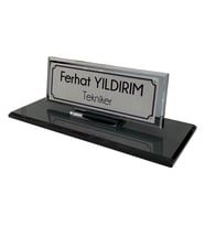 Hediye İsimlik Kristal Masa İsimliği  Ofis Hediyesi