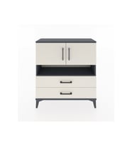 Arges Şifonyer 3 Raflı 2 Çekmeceli 2 Kapaklı 88x30x96 Antrasit-Aytaşı