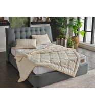 Yün Çift King Size Yorgan (Ekru)