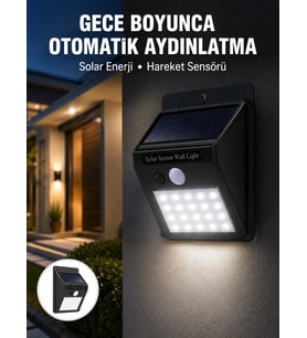 Su Geçirmez 20 LED Solar Aydınlatma Dış Mekan için PIR Hareket Sensörü ile Akıllı Işık Yeni Nesil