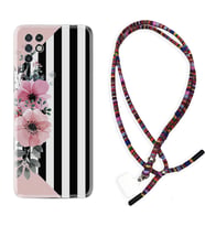 INFINIX Note 11 Pro Note 10 Hot 9 Play Kılıf Boyun Asklı Rasta Silikon Flowers 4 1390
