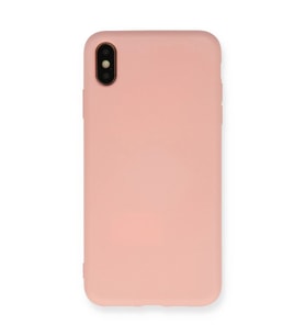 Apple İphone Xs Max Kılıf Nano İçi Kadife Silikon - Pembe