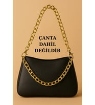 Model 3 Gold Zincirli  Klips Halkalı Çanta Askısı- 90x35cm- Çanta Aksesuarı -Çanta Askısı