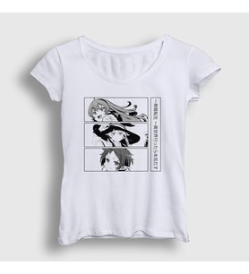Presmono Kadın Beyaz Eris Roxy Sylphiette Mushoku Tensei T-Shirt 548429tt