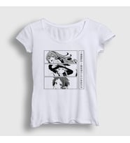 Presmono Kadın Beyaz Eris Roxy Sylphiette Mushoku Tensei T-Shirt 548429tt