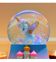 Kar Küresi Unicorn Otomatik Müzikli Işıklı Kendinden Kar Taneli Kar Küresi Büyük Boy