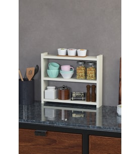 Mutfak Rafı Tezgah Üstü Organizer Ceviz