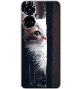 Tecno Camon 19 Pro Kılıf HD Desen Baskılı Kılıf - Kedi Bakışı