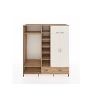 Kronos Dolap 12 Raflı 2 Çekmeceli 2 Askılı 220x59x243 Çam-Aytaşı/Çam