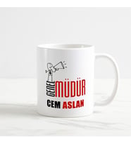 Genel Müdür Kupa Bardak (1. Tasarım) (Beyaz)