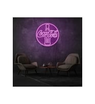 Coca Cola Yazılı ve Şekilli Neon Tabela
