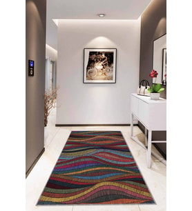 Çok Renkli Colorful Kaymaz Tabanlı Dekoratif Halı RV250 - 100 x 160 cm