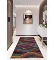 Çok Renkli Colorful Kaymaz Tabanlı Dekoratif Halı RV250 - 100 x 160 cm
