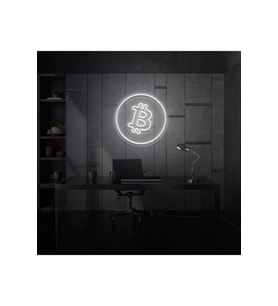 Bitcoin Logo Neon Tabela