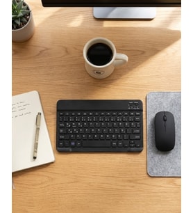 Kablosuz Klavye ve Mouse Kombosu Bluetooth Uyumlu Sessiz Set