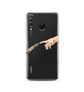 Huawei P30 Lite Uyumlu Baskılı Yumuşak Silikon Şeffaf Telefon Kılıfı