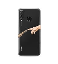 Huawei P30 Lite Uyumlu Baskılı Yumuşak Silikon Şeffaf Telefon Kılıfı