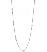 Söğütlü Silver Gümüş rodyumlu 60 cm top top zincir