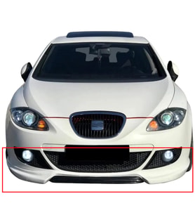 Seat Leon Mk2 Ön Ek 2006 2007 2008 2009 Makyajsız Kasa Mat Siyah Plastik Ön Karlık