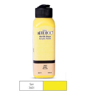 Artdeco 140Ml Sarı Akrilik Boya 3601
