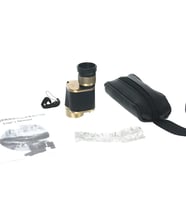 6X24  Baıgısh, Askeri Tarzi Pirinç Ve Deri Kaplamalı, Deri Çantalı Monocular Dürbün Sarı