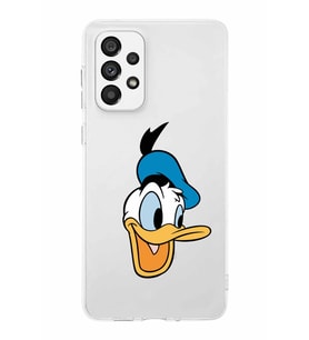 Samsung Galaxy A23  Kapak Donald Duck Tasarımlı Şeffaf Silikon Kılıf