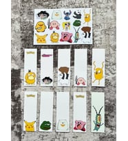 Çizgi Film Dizi Karakter Kitap Ayraç Ve Stickers Çıkartma Seti PYTKSTKRYRC14