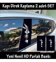 beyefendi playboy tavşan folyo - 2kapı için 2adet sticker kaplama - tuning modifiye