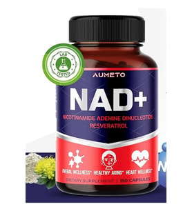 AUMETO NAD+ 350mg with Trans-Resveratrol, Quercetin Rhodiola – Cellular Energy, Healthy Aging Heart Wellness – 150 Capsul. Usa Amazon Best Seller.42.