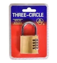 Three Cırcle 4 Basmaklı Şifreli Asma Kilit 50 Mm