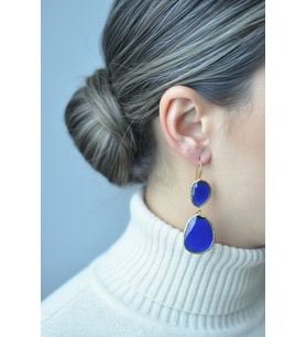 Kadir Jewellery 22 Ayar Altın Kaplama Kadın Sallantılı Küpe -El İşçiliği Ve Hipoalerjenik Küpe