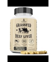 Ancestral Supplements Grass Fed Beef Liver 180 Capsules, Supports Energy Production, Detoxification, Digestion, Immunity and Full Body Wellness, Non-GMO, Freeze Dried Liver Health (Renksiz)